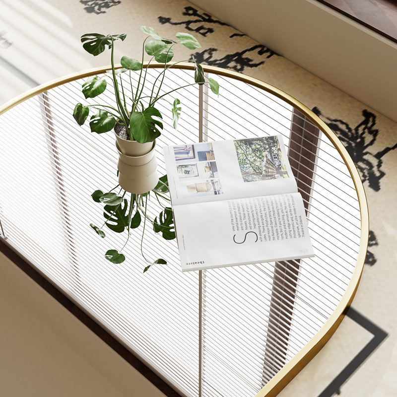 Aluminum Flat Wall Mirror - Basics by Wayfair™, Gold