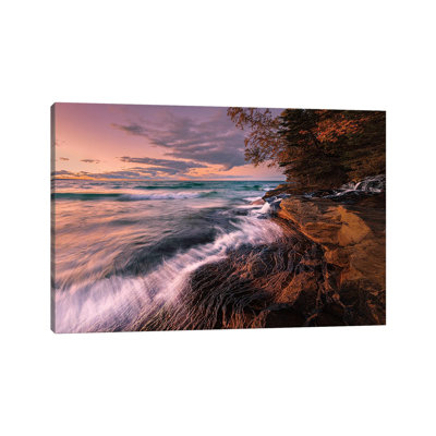 Autumn Water by John J. Chen - Wrapped Canvas Print