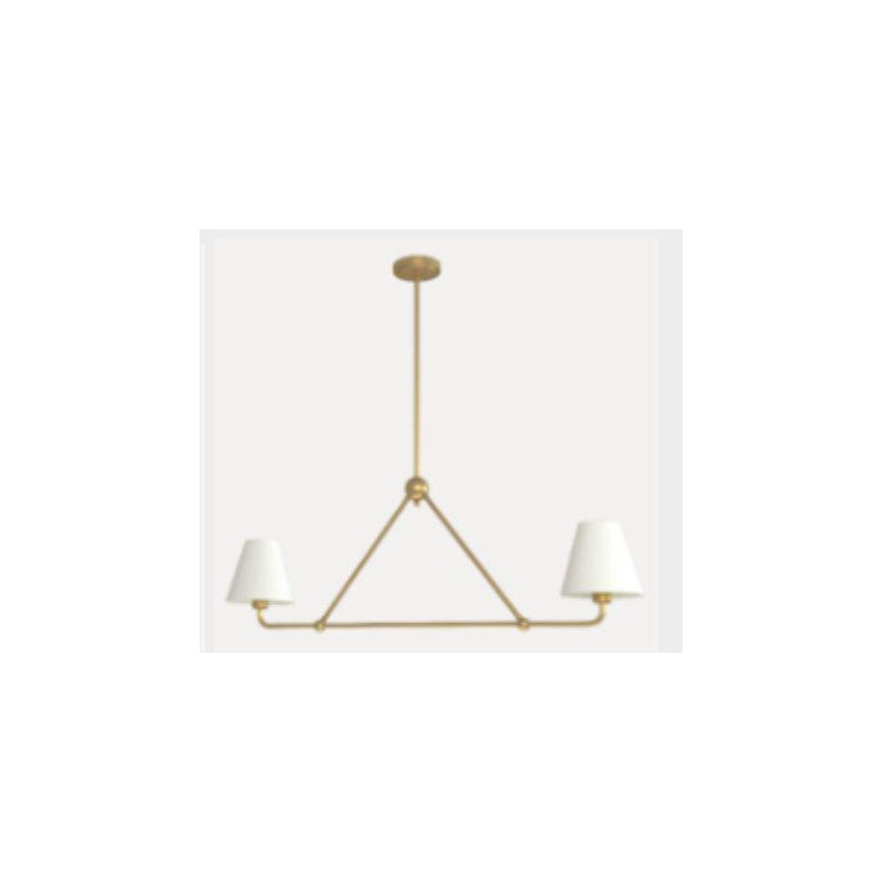 2-light Dining Pendant Light, White