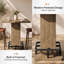 31.5" Square Bar Height Pub Table with Pedestal Base