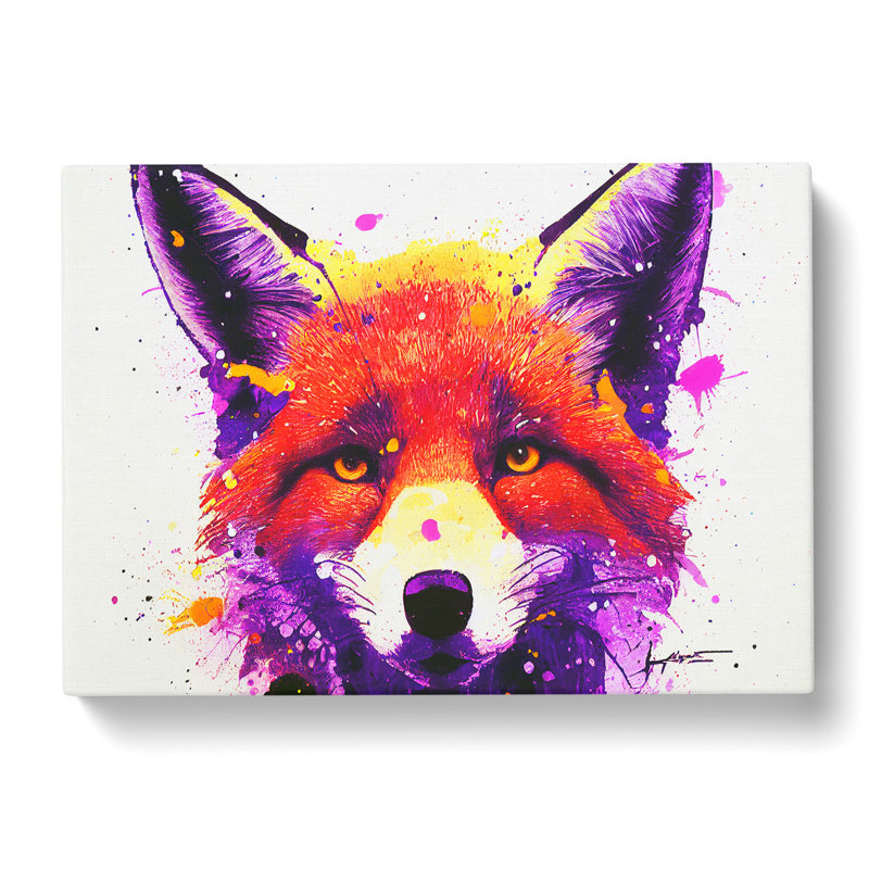 Fox Splash Vol.2 Abstract - Wrapped Canvas, 35cm H x 50cm W x 3cm D
