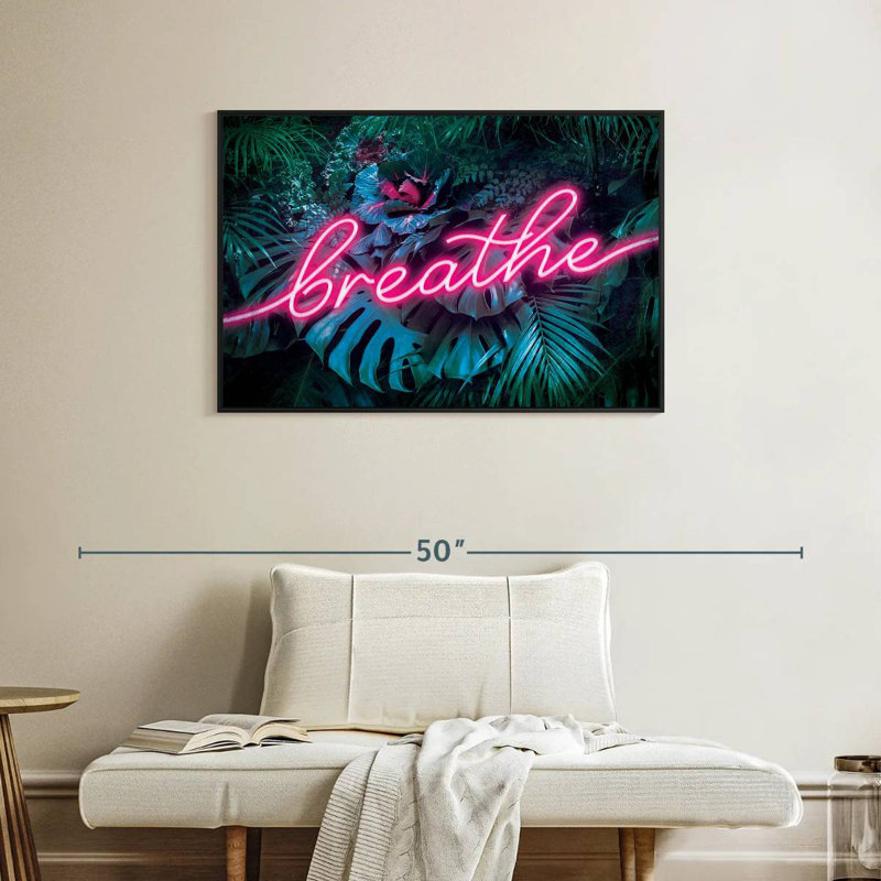 Tergel Breathe, typographie, H 25 po x l 37 po
