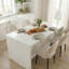 Chaise de salle à manger moderne rembourrée (ensemble de 4, beige)-858017397