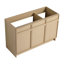 Meuble-lavabo autoportant de 48 po et 3 portes d'armoire à fermeture en douceur-BCV11148DOK (KD-Emballage) -Évier non inclus