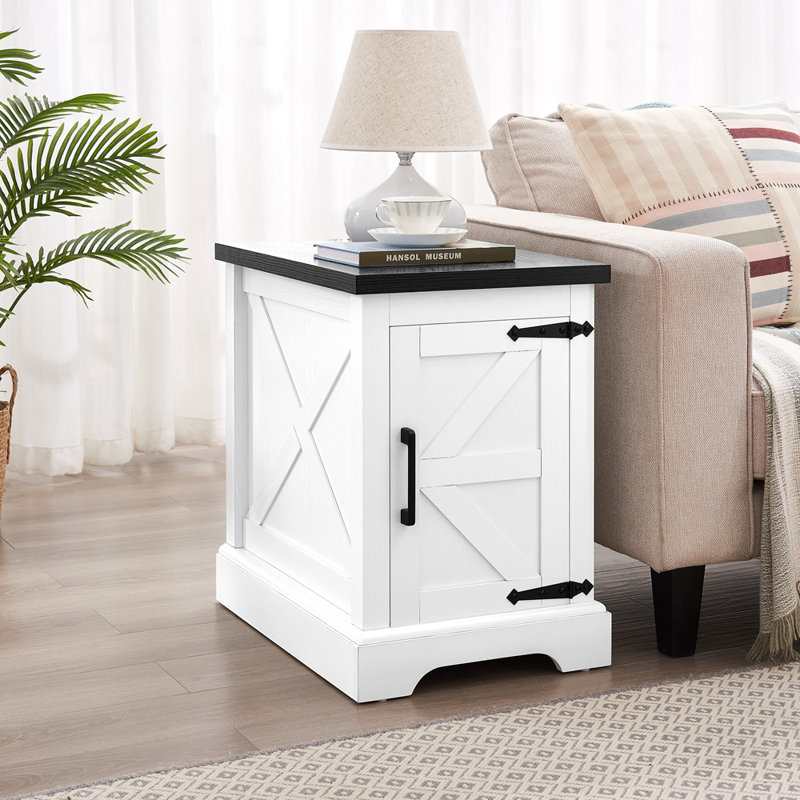 Table basse et table de bout Farmhouse, Blanc