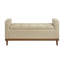 Mid-century Modern Lift Top Storage Bench - Light Upholstered Tufted Design With Solid Wood Walnut Finish (1pc)-1011597995