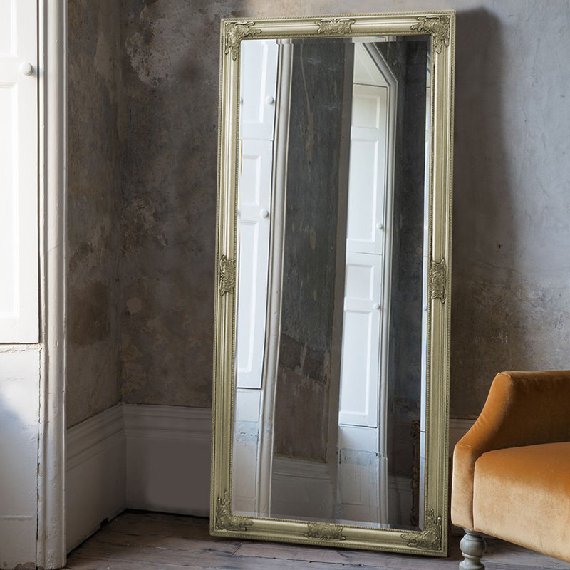 Full Length Leaner Mirror, Champagne