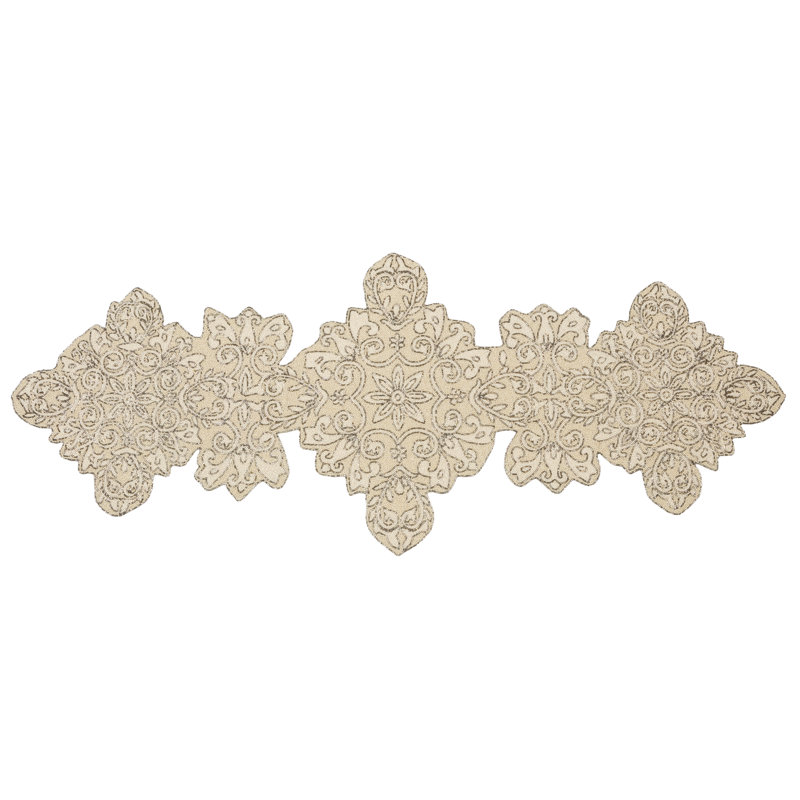 Large Pearl Framed Flower Runner