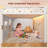 Low Loft Bed Twin Size With Tent, 5 Storage Drawers, Led Lights, Metal Kids Loft Bed With Bookcase & Under-bed Play Space,twin Loft Beds With 13.8''h Safety Guardrail,inclined Ladder-1470847706