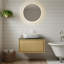 Meuble-lavabo mural en contreplaqué