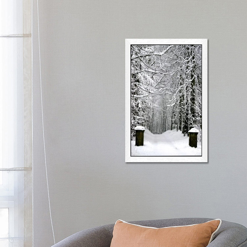 Winter Time - Print on Canvas, White Floater Framed, 152.5 cm H x 101.5 cm W