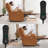 Triple Motor Rocker Power Recliner with Power Headrest & Extended Footrest, Infinite Position, Faux Leather-1392779896