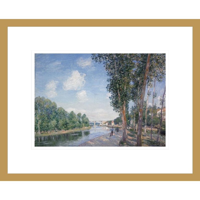 Une Saint-Mammes. «Sol de Juny» par Alfred Sisley, impression giclée sur cadre, H 13,57 po x l 16,75 po