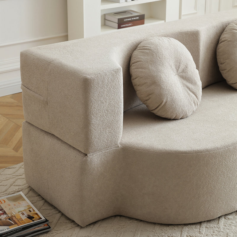 Upholstered 29.79 " Linen Blend Sofa