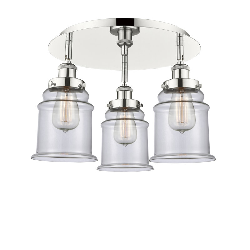 Plafonnier encastré Alvi, Transparent, Nickel poli