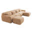Canapé modulaire en forme de U désossé, aucun assemblage requis, conception antidérapante, librement combinable, ergonomique, compression sous vide pour le salon-131446850