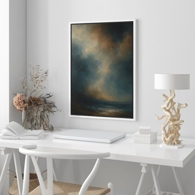 Reproduction d'art abstrait sur toile encadrée pour décoration intérieure moderne