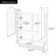 Armoire murale moderne en métal 2 portes avec porte-serviettes-259036863