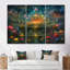 Gloucester - ensemble d'art mural abstrait paysage-108316377-108316382
