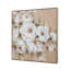 Art mural carré sur toile 36 "x 36" - Impression florale multicolore avec cadre en bois et PS