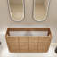 Base de meuble-lavabo autoportant 60 po avec portes à fermeture douce 60 po