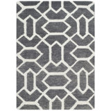 Santa Fe Five Hundred Thirty One Area Rug In Charcoal / Silver