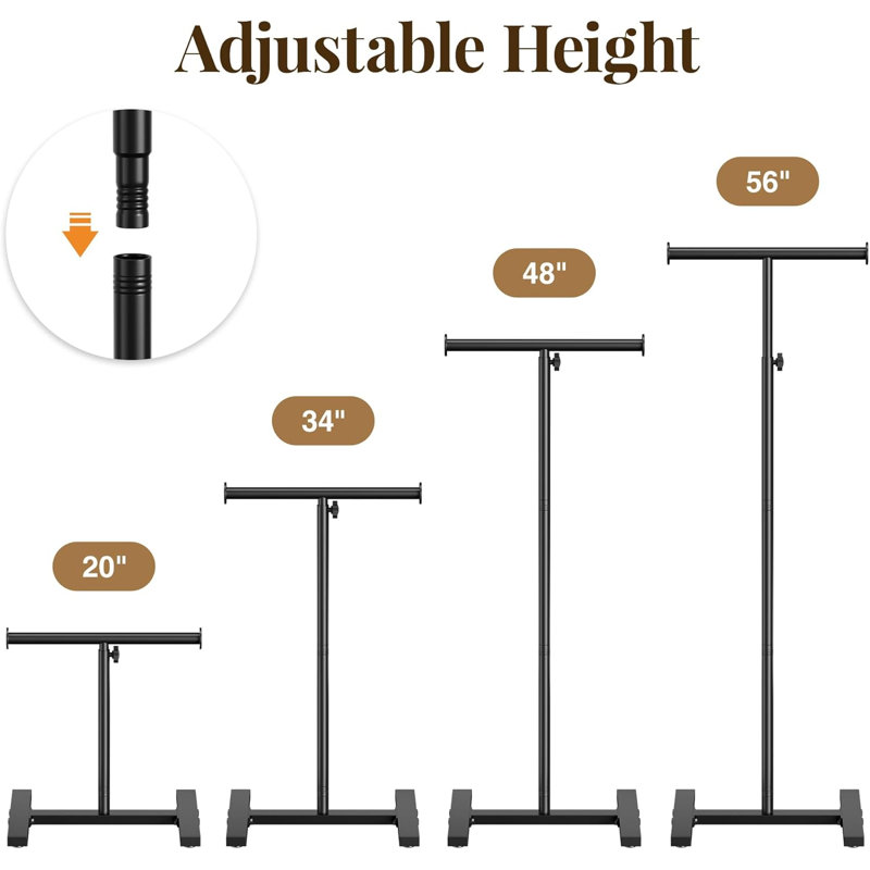 Adjustable Freestanding Tote Bag Display for Retail Store