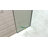 Ember Series 78 In. X 34 In. Framed Arch Fixed Shower Screen Door In Brushed Gold With 8Mm Tempered Fluted Glass-119440734-119440735