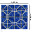 Carrelage mosaïque bleu en porcelaine 6 "x 6" Osaka