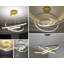 Lustre à niveaux unique à 3 lumières DEL Aahana-156683975-156683974