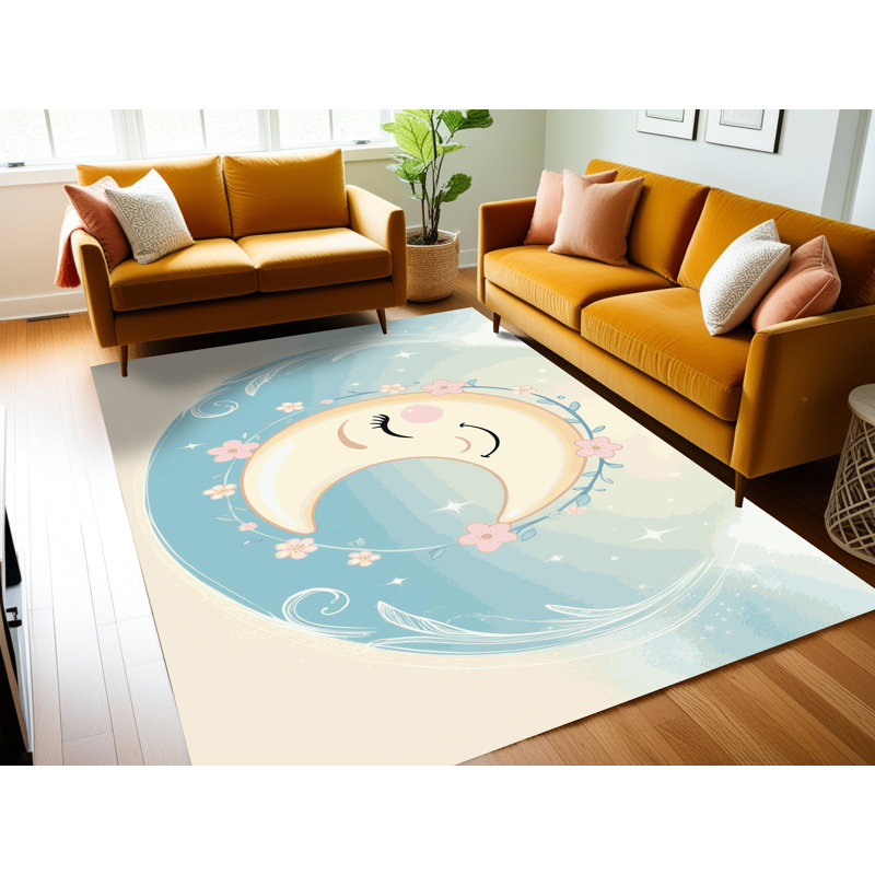 Tapis de chambre de bébé Zoomie Kids, Rectangulaire 2 pi x 3 pi