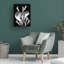 Art mural sur toile tendue - Susan S. Barmon «White Calla 2 Black and White», décoration murale pour le salon, la chambre à coucher ou le bureau - 14 x 19-29225236