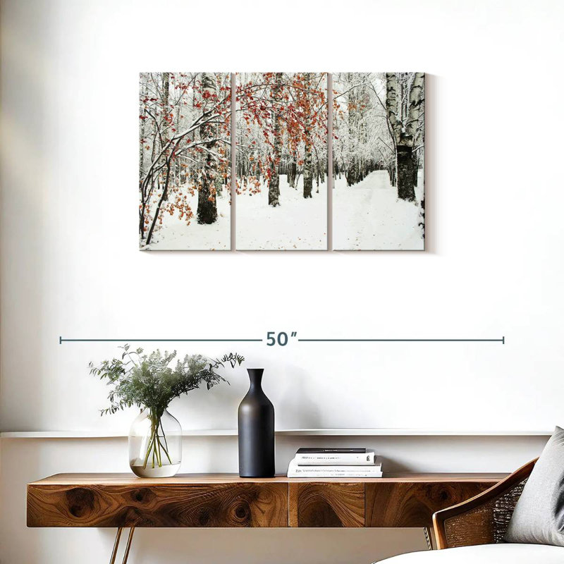 Alvord Frosty Birch Forest, H 20 po x l 33 po