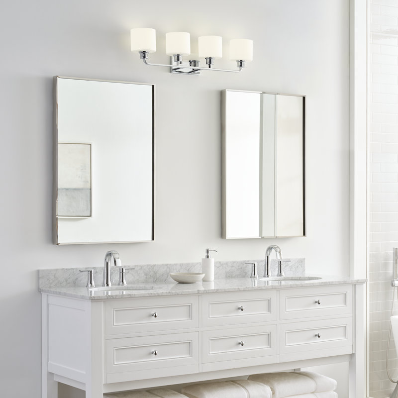 Applique murale / salle de bain quatre lumières Canfield de Génération Lighting , Non, Non, Chrome chrome