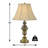 Vigore -  28" Satin Brass Touch Switch Table Lamp with USB Ports