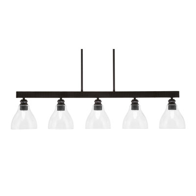 Edge 5 - Light Dimmable Kitchen Island Modern Linear Chandelier