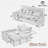 2-in-1 Three-seater Sofa With A Sofa Bed And A Reversible Recliner, Curved Armrests With Tufted Detailing And Usb Charging Ports-1968552675
