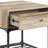 Oak & Sandy Gray Finish End Table