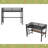 Metal Twin Size Loft Bed With Power Outlet And LED Lighted, Space-Saving, Noise Reduced-94154393