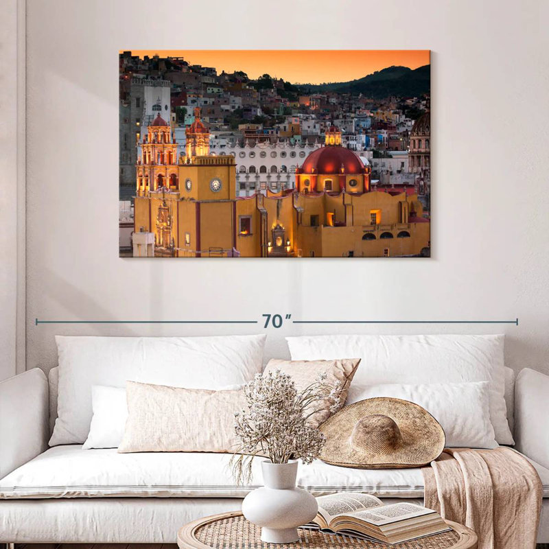 Ravi Guanajuato au coucher du soleil, H 30 po x l 45 po