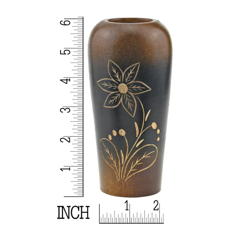 Vase de table en bois Schulte