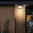 1-light 9-inch Outdoor Ceiling Mount Light, Black Aluminum Frame With Clear Glass Shade