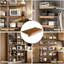 5 pièces, 24 pouces, housses de tablettes grillagées en mousse, couleur noyer, salle de bain, cuisine, armoire, tablettes de garde-manger, finition à base de bois, couleur de support angulaire, texture de placard amovible en bois, supports