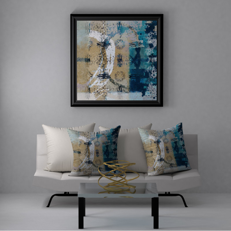 Magnifique housse de coussin décorative carrée passionnée et insert, 24 po x 24 po