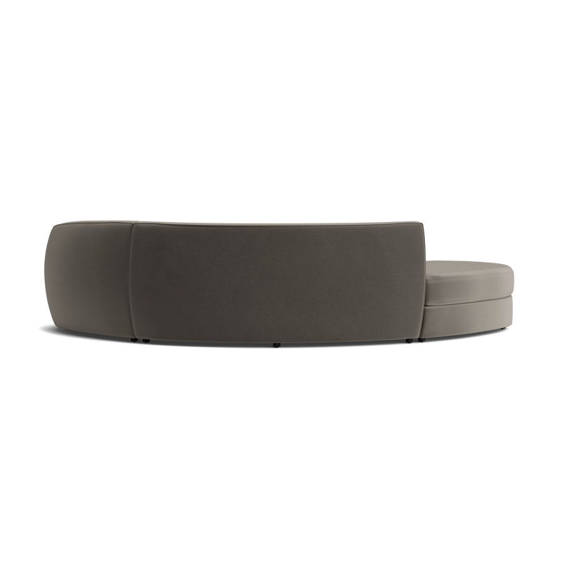Giselle 3-Piece Right Arm Sectional, Performance Velvet - Graphite