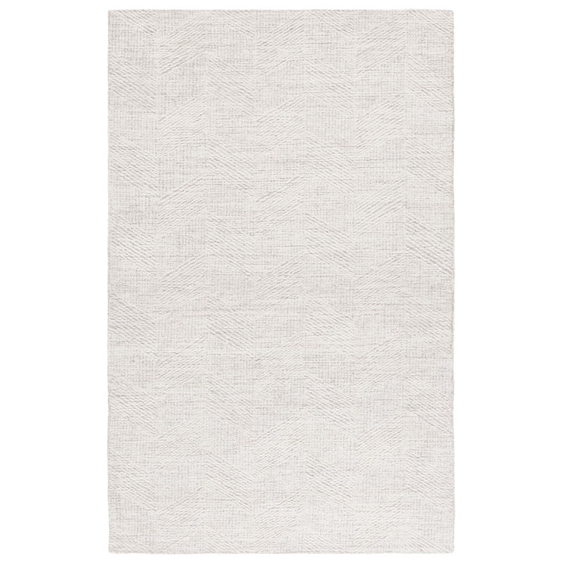 Abstract 459 Hand Tufted Wool Pile Geometric Rug, Rectangle 5' x 8'