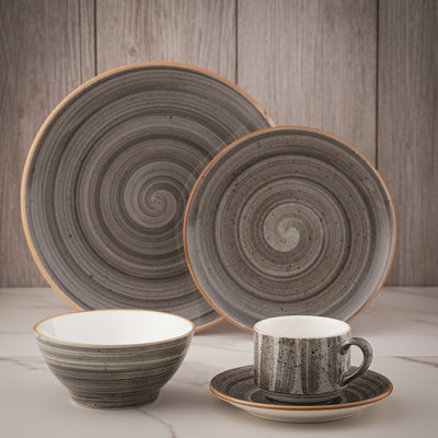 Gris Piece Porcelain China Dinnerware Set