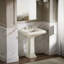 Lavabo de salle de bain piédestal rectangulaire avec trop-plein Memoirs-10939918-19195568