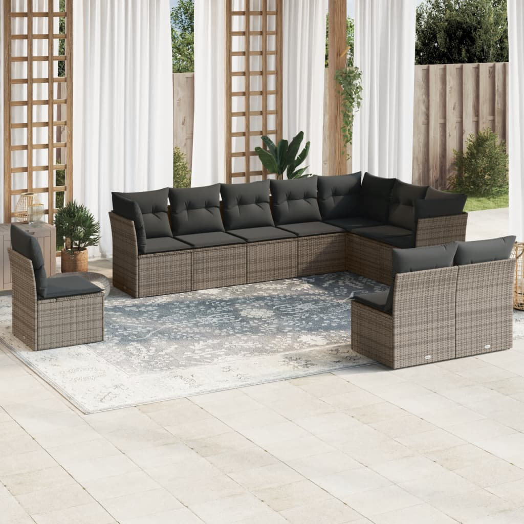 289 cm breites Outdoor-Sitzgruppen-Set Anberlynn mit Kissen