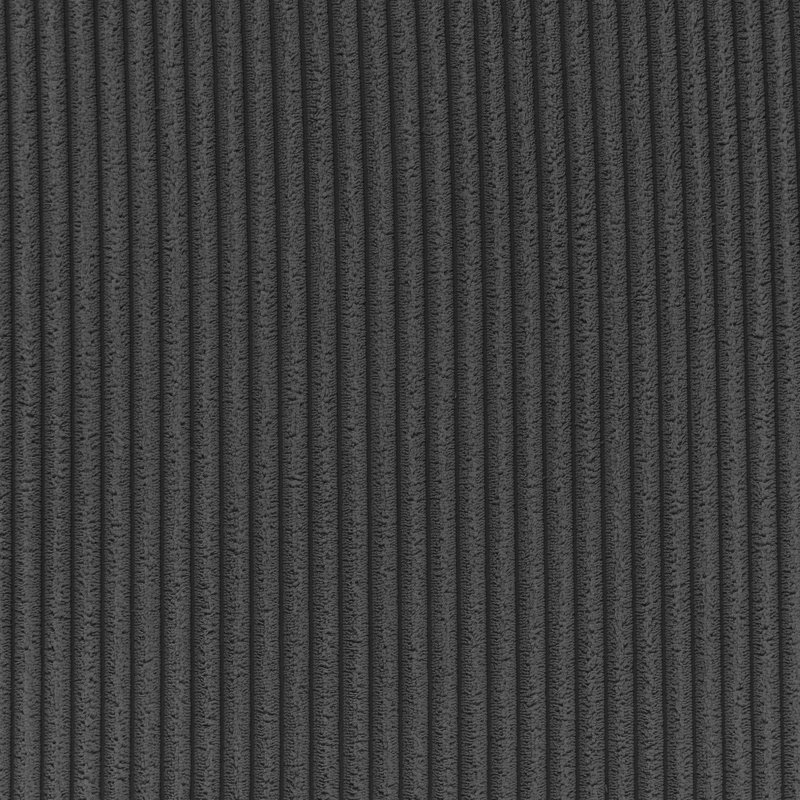 Annalissa 80'' Corduroy Loveseat, Dark Gray